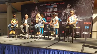 Jamel Herring vs. Shakur Stevenson - Full Press Conference and Trash-Talking Faceoff 9/9/21