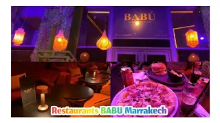 vlog restaurants BABU Marrakech