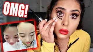 EXTREME LASHES Viral Asian Mascara Tested !!! DOES IT WORK?