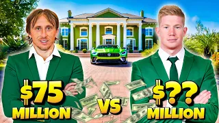 Luka Modric vs Kevin De Bruyne - Who is RICHER?