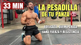 Rutina Hiit La Pesadilla de TU PANZA (33 MINUTOS) Cardio Para Quemar Grasa y Tonificar