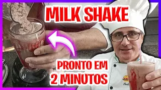 MILK SHAKE DE LIQUIDIFICADOR EM 2 MINUTOS - Pra se refrescar rapidinho