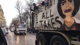 Penkkariajelu Helsingissä 14.2.2019