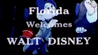 1965 Florida Welcomes Walt Disney
