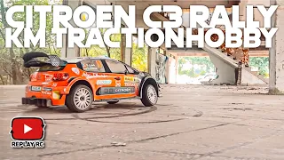 RC Cars. Citroën C3 WRC Rally Car Bash in Abandoned Buildings | KM(Traction hobby)