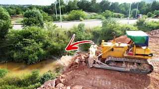 Amazing! Good Activities Skills Land Reclamation Complete Clearing Mud Power by #dozers & #trucks
