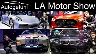 Los Angeles LA Motor Show Highlights REVIEW with BMW M340i Porsche 911 Mazda3