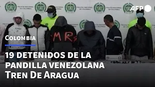 Detienen en Colombia a 19 miembros de la pandilla venezolana Tren De Aragua | AFP