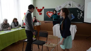 Сценка "День святого Валентина" у виконанні Варакути Івана та Таточенко Анни
