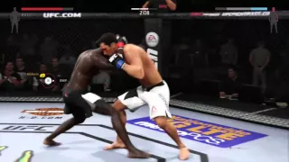 EA SPORTS™ UFC® 2 Online match highlights Uriah Hall vs Mousasi