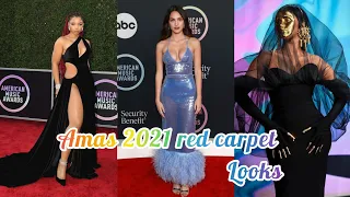AMERICAN  MUSIC AWARDS 2021  RED CARPET LOOKS PART 2