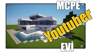YOUTUBER EVİ ! | Minecraft PE: MCPE BKT