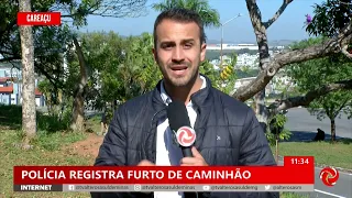 Furto de caminhão é registrado em Careaçu