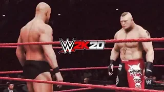 WWE 2K20 Stone Cold VS. Brock Lesnar | No Holds Barred Match | WWE 2K20 PS4 Gameplay