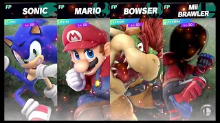 Super Smash Bros Ultimate Amiibo Fights   Request #8250 Sonic vs Mario vs Bowser vs Knuckles