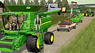 WHEAT HARVEST CREW FUN! (BUYING COMBINE & HARVEST) | FARMING SIMULATOR 2019