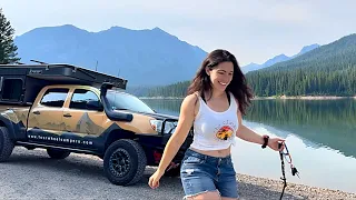 Living in a Four Wheel TACOMA TRUCK Camper full-time, after 3 YEARS in a PRIUS!