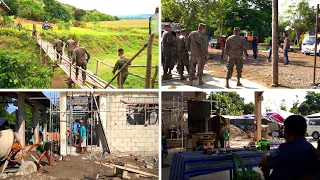 Armed Forces of Philippines and U.S. Marines visit a building site ahead of Exercise Balikatan 22