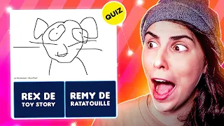 QUEM É O PERSONAGEM? ADIVINHE PELO DESENHO! - QUIZ DA DISNEY NO BUZZFEED!