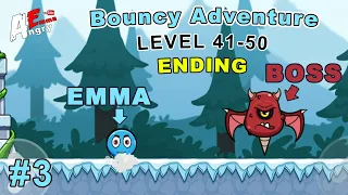 🔵Bouncy Adventure - Ball Bounce Season - Gameplay #3 level 41-50 + BOSS (Android)