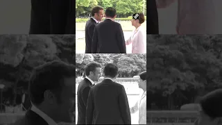 G7 Summit: French President Emmanuel Macron visits Hiroshima Peace Memorial Park