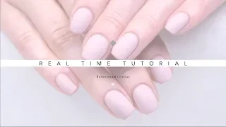 REAL TIME NAIL TUTORIAL | BASIC GEL APPLICATION USING BUTTERCREAM | MATTE GEL NAILS