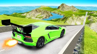 Which SUPERCAR Can Jump The Furthest?! (BeamNG)