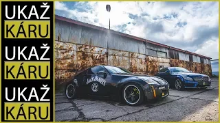 4K | PÁLÍME GUMY!! | DJ LUCKYBOY | NISSAN 350z | MERCEDES C COUPÉ