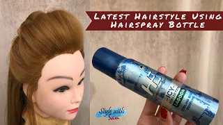 High Puff Hairstyle | Hairspray Can | Party Hairstyles | Easy Hairstyles | Hairdo | Style with Sam