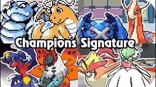 Evolution of Champion Signature Pokémon Battles (1996 - 2018)