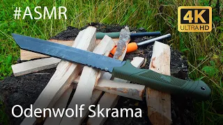 ASMR Knife: Odenwolf Skrama Machete from 🇩🇪 Outdoor Testing