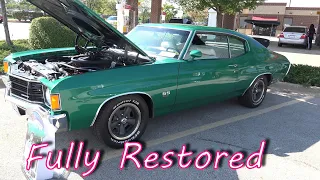 1972 Chevy Chevelle SS- BACK TO ITS FORMER GLORY - Perfect Full Restoration - 454 Start Up