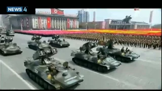 Военный парад в Пхеньяне в честь Ким Ир Сена 15 04 2017