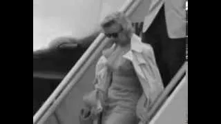 Marilyn Monroe And Arthur Miller Arrive In England To Film the Prince And The Showgirl