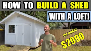 How to Build a Shed (12x12) with a Loft!