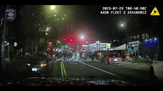 Unruly crowd in Capitol Hill blocks Seattle police from reaching illegal street racing event