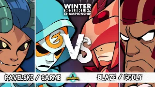 Godly/Blaze VS Pavelski/Sarme | Winners Final | Brawlhalla Winter Doubles Championship - EU