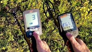 Minelab Equinox 600 vs Quest X10 Pro - скорость отклика