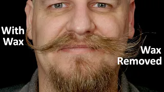 Easy Mustache wax removal