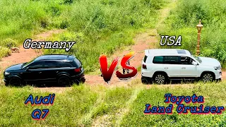 Audi Q7 VS Toyota Land Cruiser tug of war By : GPM Toy #5