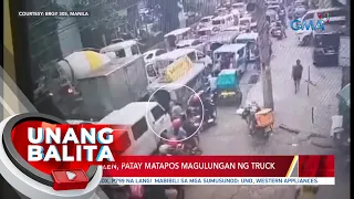 Senior citizen, patay matapos magulungan ng truck | UB