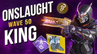EASY 50 Waves Onslaught Legend with This Insane Void Hunter Build - Destiny 2