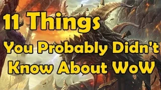 11 Things You Probably Didnt Know About WoW