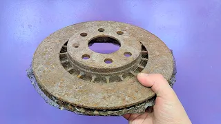 AFTER LEARNING THIS SECRET, you will never throw away the old brake disc! A brilliant idea !!!