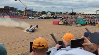 GRANDSTAND View of Zhou Guanyu's CRASH at Silverstone