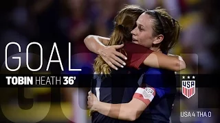 WNT vs. Thailand: Tobin Heath Goal - Sept. 15, 2016