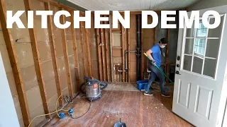 SMALL KITCHEN REMODEL! Demolition Day! (That escalated quickly!)