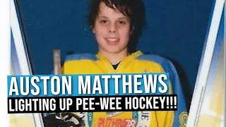 Toronto Maple Leafs Star Auston Matthews Lights Up Pee-Wee Hockey!!