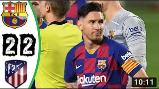 Barcelona vs AtIetico Madrid 2- 2 Messi 700th goaal🔥🔥🔥🔥 Goals & Highlights Resumen Y Goles - 2020