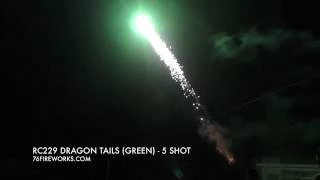 RC229 Dragon Tails - 5 Shot Winda Fireworks